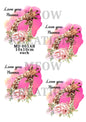 Giraffe Nanna and Baby Decoupage Rice Paper - MD 001AB