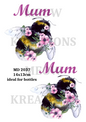 Mother's Day Mum Floral Bee Decoupage Rice Paper - MD 2037