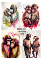 Decoupage Rice Paper - MONK 301