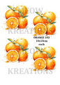Decoupage Rice Paper - ORANGE 102