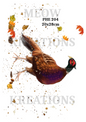 Autumn Pheasant Splatter Decoupage Rice Paper - PHE 204