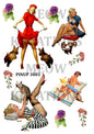 Decoupage Rice Paper - PINUP 3001