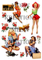 Decoupage Rice Paper - PINUP 4001