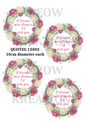Decoupage Rice Paper - QUOTEG 12002