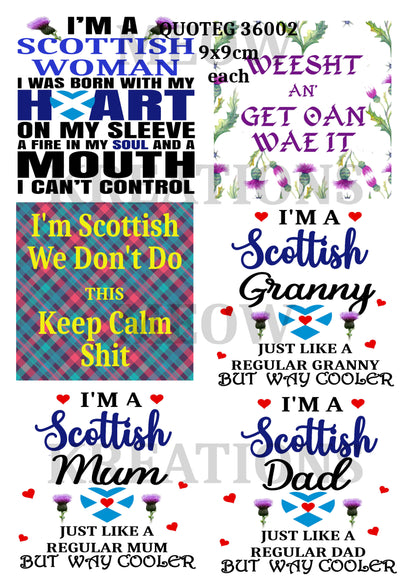 Decoupage Rice Paper - QUOTEG 36002