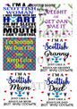 Decoupage Rice Paper - QUOTEG 36002