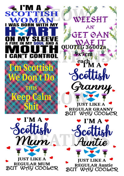 Decoupage Rice Paper - QUOTEG 36002a