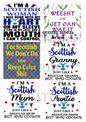 Decoupage Rice Paper - QUOTEG 36002a
