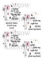 Decoupage Rice Paper - QUOTE 9001