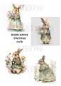 Decoupage Rice Paper - RABB 34002