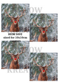 Rudolph Stag Christmas Decoupage Rice Paper - REIM 5002