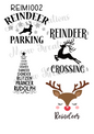 Reindeer Quotes Christmas Decoupage Rice Paper - REIM 1002