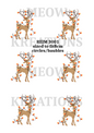 Stag in Christmas Lights Decoupage Rice Paper - REIM 3001