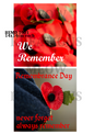 We Remember Poppies Remembrance Day Decoupage Rice Paper - REMD 1001