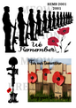 We Remember Soldiers & Poppies Armistice Day Decoupage Rice Paper - REMD 2001