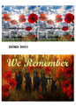 We Remember Soldiers & Poppies Remembrance Decoupage Rice Paper - REMD 3001