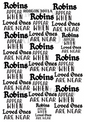 Robin Bird Memorial Decoupage Rice Paper - ROBLON 3001A