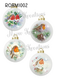 Robin Bird Christmas Decoupage Rice Paper - ROBM 1002