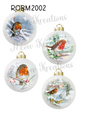 Robin Bird Christmas Decoupage Rice Paper - ROBM 2002