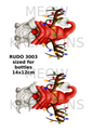 Gonk Reindeer Christmas Decoupage Rice Paper - RUDO 3003