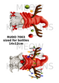 Gonk Reindeer Christmas Decoupage Rice Paper - RUDOM 7003
