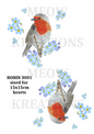 Robin Bird Memorial Decoupage Rice Paper - ROBIN 3001