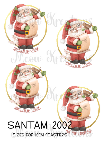 Father Christmas Decoupage Rice Paper - SANTAM 2002