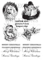Vintage Father Christmas Black & White Decoupage Rice Paper - SANTAM 4001