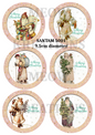 Vintage Father Christmas Decoupage Rice Paper - SANTAM 5001