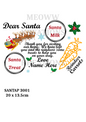 Christmas Eve Plate Decoupage Rice Paper - SANTAP 3001