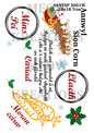Christmas Eve Plate Welsh Decoupage Rice Paper - SANTAP 3001W