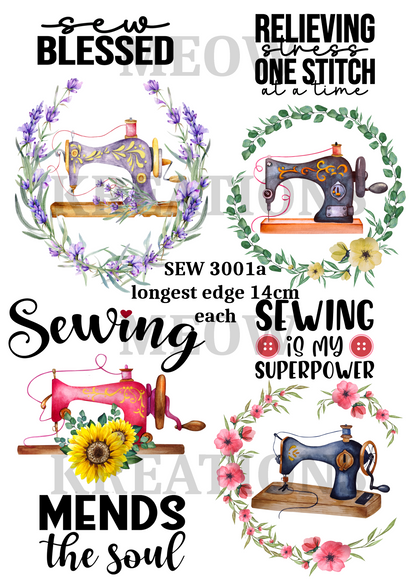 Decoupage Rice Paper - SEW 3001a