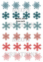 Snowflake Christmas Decoupage Rice Paper - SNOFL 301