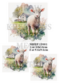 Decoupage Rice Paper - SHEEP 12001