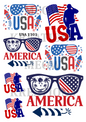 Decoupage Rice Paper - USA 1101