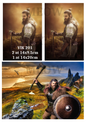 Viking Warriors & Mountain Landscape Decoupage Rice Paper - VIK 201