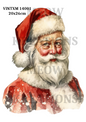 Vintage Father Christmas Decoupage Rice Paper - VINTXM 14001