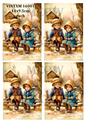 Vintage Children Christmas Decoupage Rice Paper - VINTXM 16001