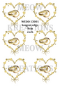 Decoupage Rice Paper - WEDD 12001