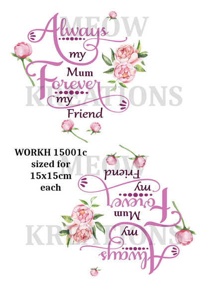 Decoupage Rice Paper - WORKH 15001c