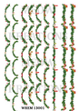 Christmas Elf & Foliage Garland Decoupage Rice Paper - WREM 13001