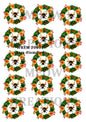 Bee Christmas Wreath Decoupage Rice Paper - WREM 20002