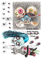 Halloween Creepy Dolls & Spiders Decoupage Rice Paper - WEEN 24003