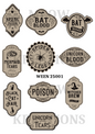 Halloween Potion Labels Decoupage Rice Paper - WEEN 25001