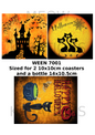 Halloween Cats & Haunted House Decoupage Rice Paper - WEEN 7001