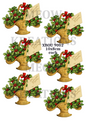 Vintage Christmas Decoupage Rice Paper - XBOU 9002