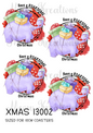 Dinosaur Christmas Decoupage Rice Paper - XMAS 13002