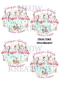 Flamingo Bird Christmas Decoupage Rice Paper - XMAS 15001