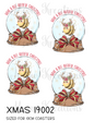 Bee Christmas Decoupage Rice Paper - XMAS 19002
