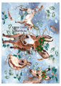 Donkey Christmas Decoupage Rice Paper - XMAS 24001